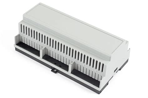 3 module metal enclosure|2 module din rail enclosure.